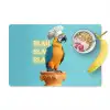 Papegaai - Koksmuts - Quote - Neon Placemat vinyl groot -zzzproduct_Kitchenyeah-website
