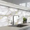 Wit - Goud - Marmer - Grijs keuken achterwand 2 middel 871 -3d_schuin