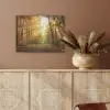 Bos - Herfst - Zon - Landschap - Natuur - Bomen - Bladeren PET vilt klein -sfeer4