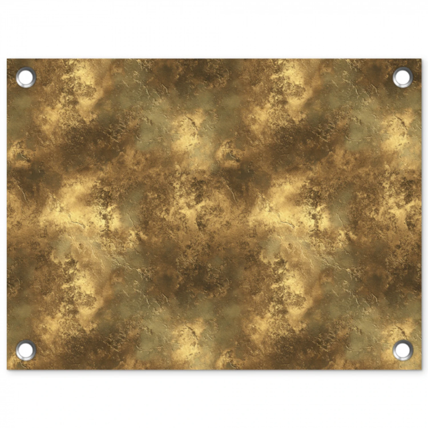 Antiek - Metaallook - Goud tuinposter los doek klein 239 -3d