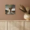 Olifant - Weg - Dieren - Zonsondergang - Landschap plexiglas 5mm klein -sfeer5