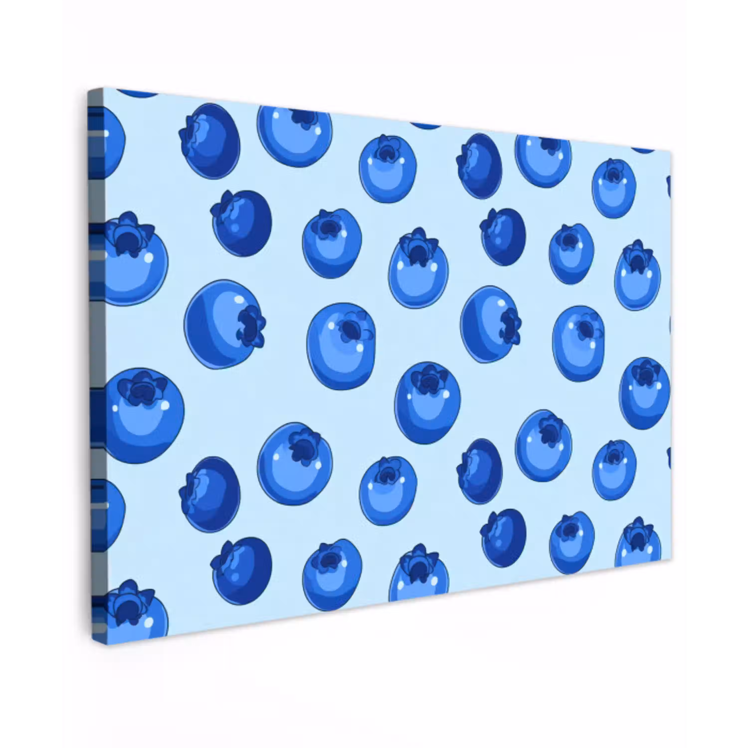 Bessen - Modern - Blauw canvas 2cm klein 34 -z3d