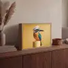 Ijsvogel - Pilaar - Koksmuts - Vogel Light Box met batterij (Wandlamp) middel -sfeer2