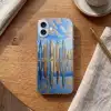 Skyline - Wolkenkrabbers - Water - Blauw Apple iPhone 16 Plus klein -sfeer1