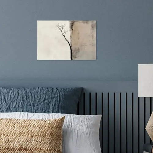 Wabi sabi - Plant - Beige poster papier klein -sfeer2