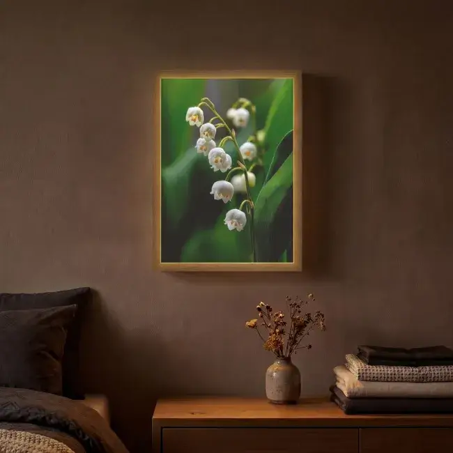 wandlamp maken met bloem

