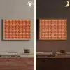 Retro - Disco - Hippie Light Box met batterij (Wandlamp) middel 907 -sfeer3