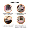 Kersen - Roze - Illustratie Inductie beschermer vinyl 3mm klein -zzzzzzz-td-werking