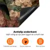 Groene papegaai - Kleurrijke bloemen - Donkere achtergrond Inductie beschermer vinyl 3mm klein -zzzzzzz-td-onderkant