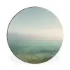 Zee - Horizon - Blauw - Mist Wandcirkel aluminium klein -3d