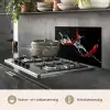 Chilipeper - Stilleven - Water - Zwart - Rood keuken achterwand spatscherm klein -usp_NL