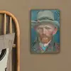 Zelfportret 1887 - Schilderij van Vincent van Gogh canvas 2cm klein -sfeer3