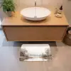 Rivierlandschap - Minimalistisch - Aardetinten Badmat klein -sfeer1