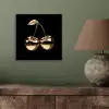 Kersen - Zwart - Goud - Chrome aluminium wit klein -sfeer2
