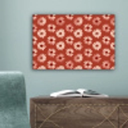 Madelief - Retro - Terracotta canvas 2cm klein 34 -sfeer4