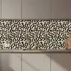 Abstract - Lijnen - Zwart keuken achterwand 2 middel 871 zz_3dshopping