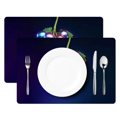 Paars - Disco - Feest - Druif Placemat vinyl groot -zzsfeer2_Kitchenyeah-website