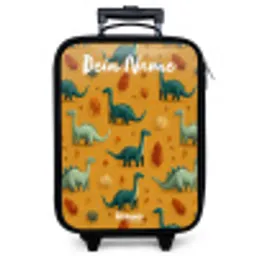 Dino - Dieren - Patroon Kinderkoffer - Zwart klein -zzz_website3d