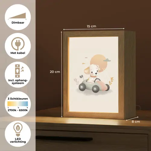Puppy - Raceauto - Oranje Light Box met kabel klein -USP_NL