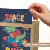 Dino - Raket - Kleurrijk Light Box met kabel (Kinderlampje) klein -USP_websiteprintNL