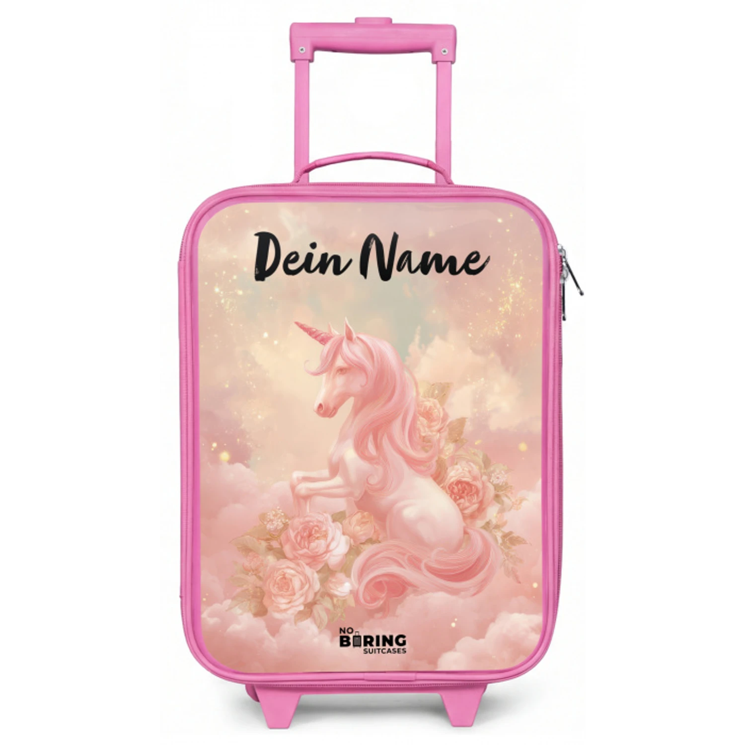 Eenhoorn - Wolken - Roze Kinderkoffer - Roze klein -zz3dotto