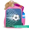 Bal in het goal Kinderrugzak - Roze middel -inhoud_NL