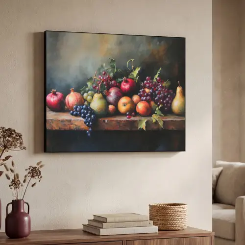 Rustiek - Stilleven - Fruit Textielframe - compleet frame klein -sfeer3