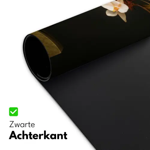 Boeket - Oranje - Gouden - vaas Muismat XXL klein -sfeer2