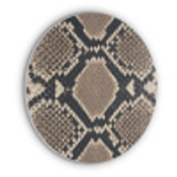 Slangenprint - Python - Bruin Akoestische PET Vilt - Rond klein -3d