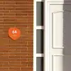 Oranje - Modern Naambord Organisch middel -sfeer3