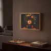 Vrouw - Zwart - Bessen - Bramen - Appels Light Box met batterij (Wandlamp) middel -sfeer1