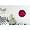 Santa - Wine - Rood - Kerst - Kerstman Wandcirkel aluminium klein -kinderkamer