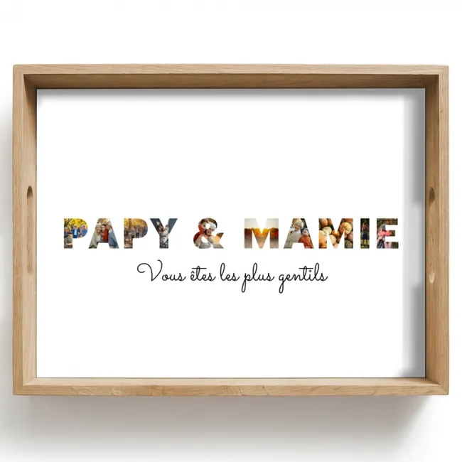 Plateau - Papy et Mamie - Collage de lettres