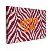 New era - Bordeaux - Zebraprint canvas 2cm klein -z3d