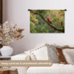 Ara - Jungle - Rood Wandkleed katoen klein -sfeer1