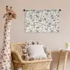 Classic - Black - White - Floral Wandkleed katoen klein 269 -wsfeer5_kind