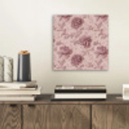 Reliëf - Pioenrozen - Roze aluminium wit klein 46 -sfeer1