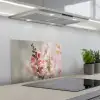 Bloem - Leeuwenbek - Roze - Stengel keuken achterwand spatscherm klein -3d_schuin