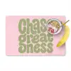 Chase greatness - Groen - Roze - Retro Placemat vinyl groot -zzzproduct_Kitchenyeah-website