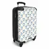 Patronen - Patroon van blauwe hartjes NBS - Handbagage koffer - Kinderen Unisex middel -productfoto_3d