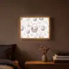 Bloemen - Paaseieren - Patroon Light Box met batterij (Wandlamp) middel -sfeer4