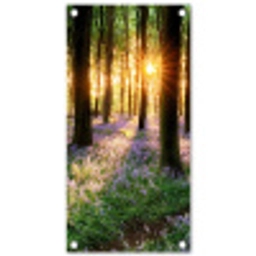 Bloemenzee in het ochtendlicht tuinposter los doek klein -3d