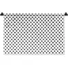 Design - Lijn - Patroon - Zwart - Wit Wandkleed katoen klein 269 -zz3d