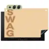Swag - Bruin - Beige Inductie beschemer met haakjes klein -3d