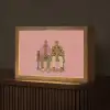 Illustratie - Bankje - Personen - Minimalistisch Light Box met kabel (Tafellamp) klein -z3d_website