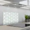 Patronen - Abstract - Groen - Geometrie keuken achterwand spatscherm klein 900 -3d_schuin