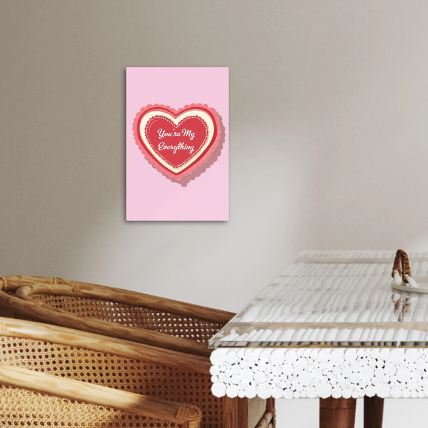 Liefde - Hart - Valentijn KitchenYeah - Keuken - Canvas klein -sfeer3