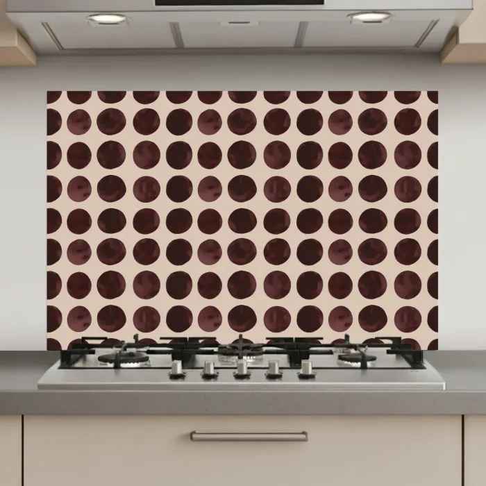 Stippen - Patroon - Bruin keuken achterwand spatscherm klein 900 -3d_website