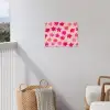 Bloemen - Patroon - Roze tuinposter los doek klein -sfeer8