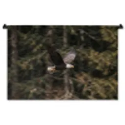 Zeearend - Vliegen - Bos - Natuur Wandkleed katoen middel -zz3d